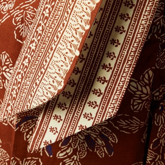 Veronica Beard Clerence Belted High-Rise Pants Rust Multi Size 4 - Picture 5 of 9